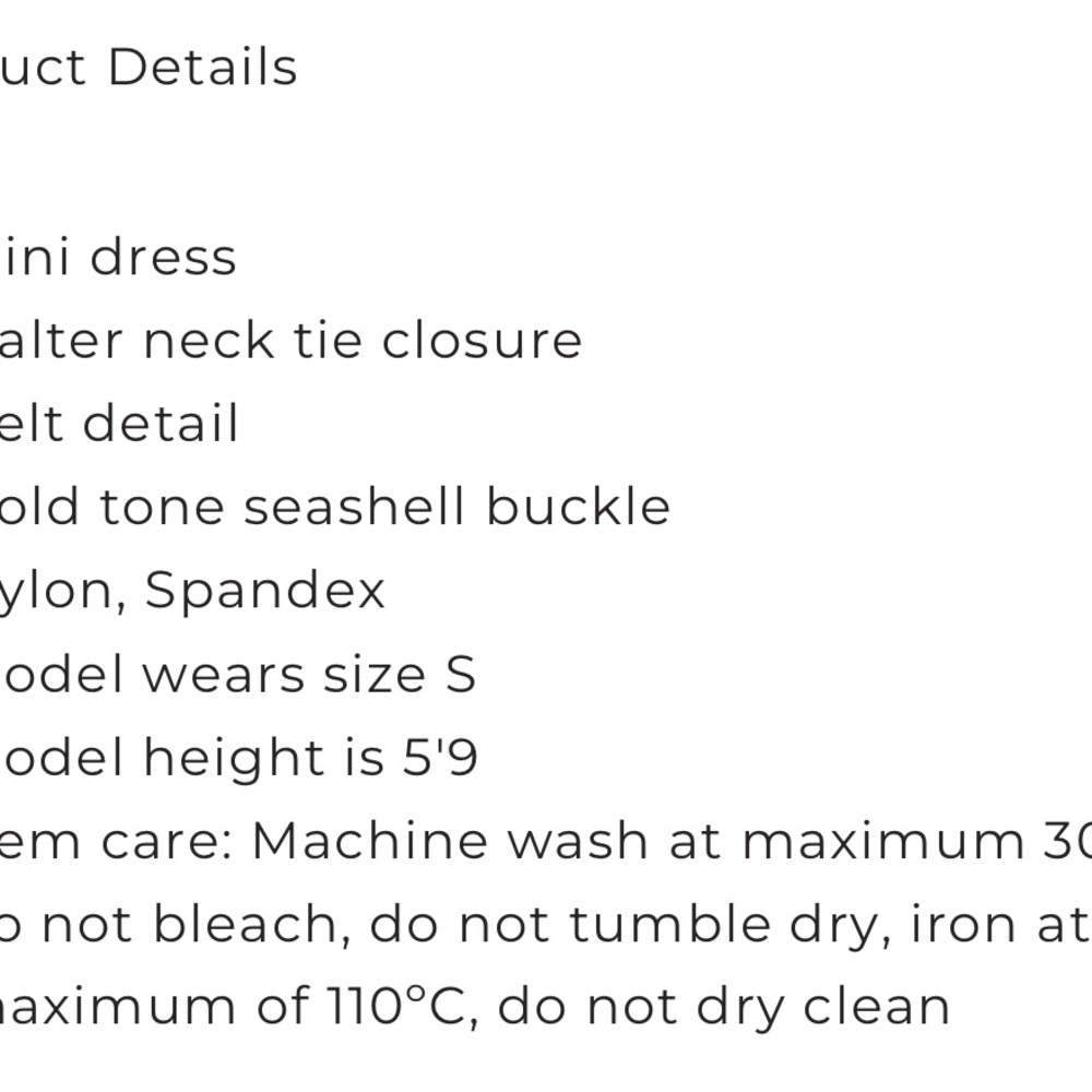Edikted Black Seashell‎ Belt Mini Dress - Picture 5 of 6